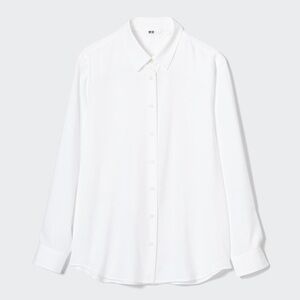 White Uniqlo Button Top